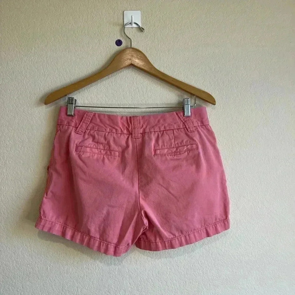 J Crew Women’s Pink Chino Shorts Size 6 Flat Front Casual Summer Short - Picture 2 of 4